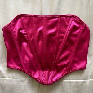 Zaful corset top, size medium, color pink